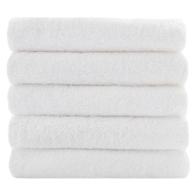 SONGWOL TOWEL Классическое хлопковое полотенце для лица 120 г 30 с, белое, упаковка из 5 шт. - Чистое и быстросохнущее, ежедневное, базовое, корейское полотенце