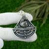 Natural Black Rutile Gemstone Pendant 925 Sterling Silver Jewelry For Girls