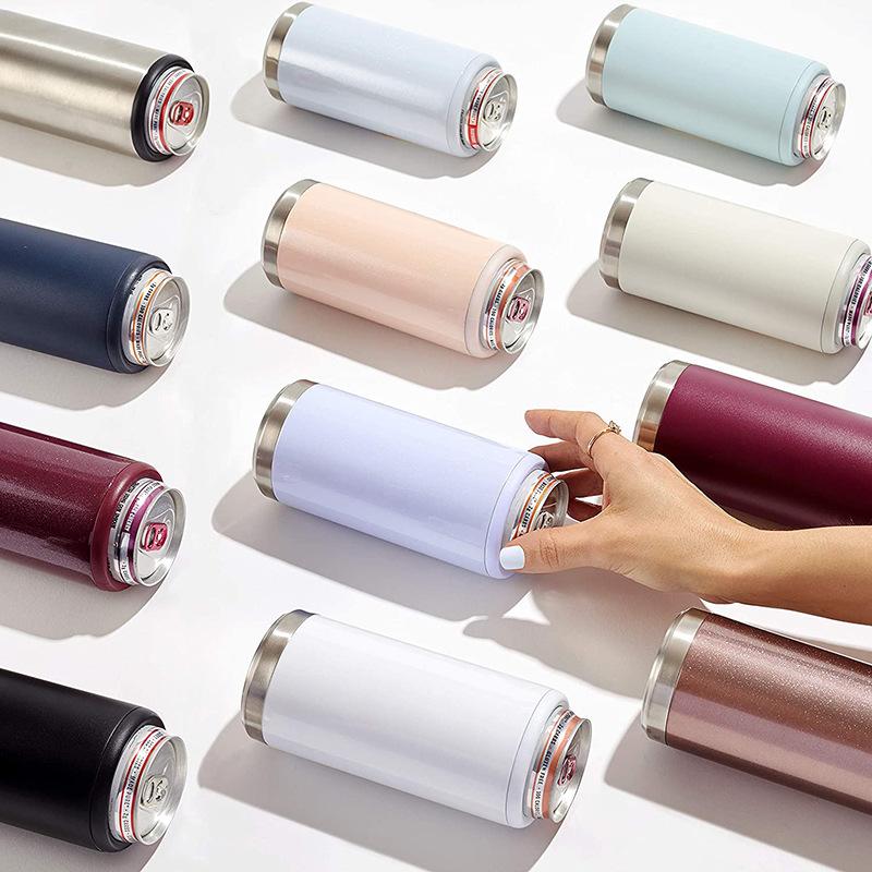 Охладитель для банок 12 унций Универсальная изолированная кружка из нержавеющей стали Легкий Эффективный Охладитель для банок с напитками для дома и улицы