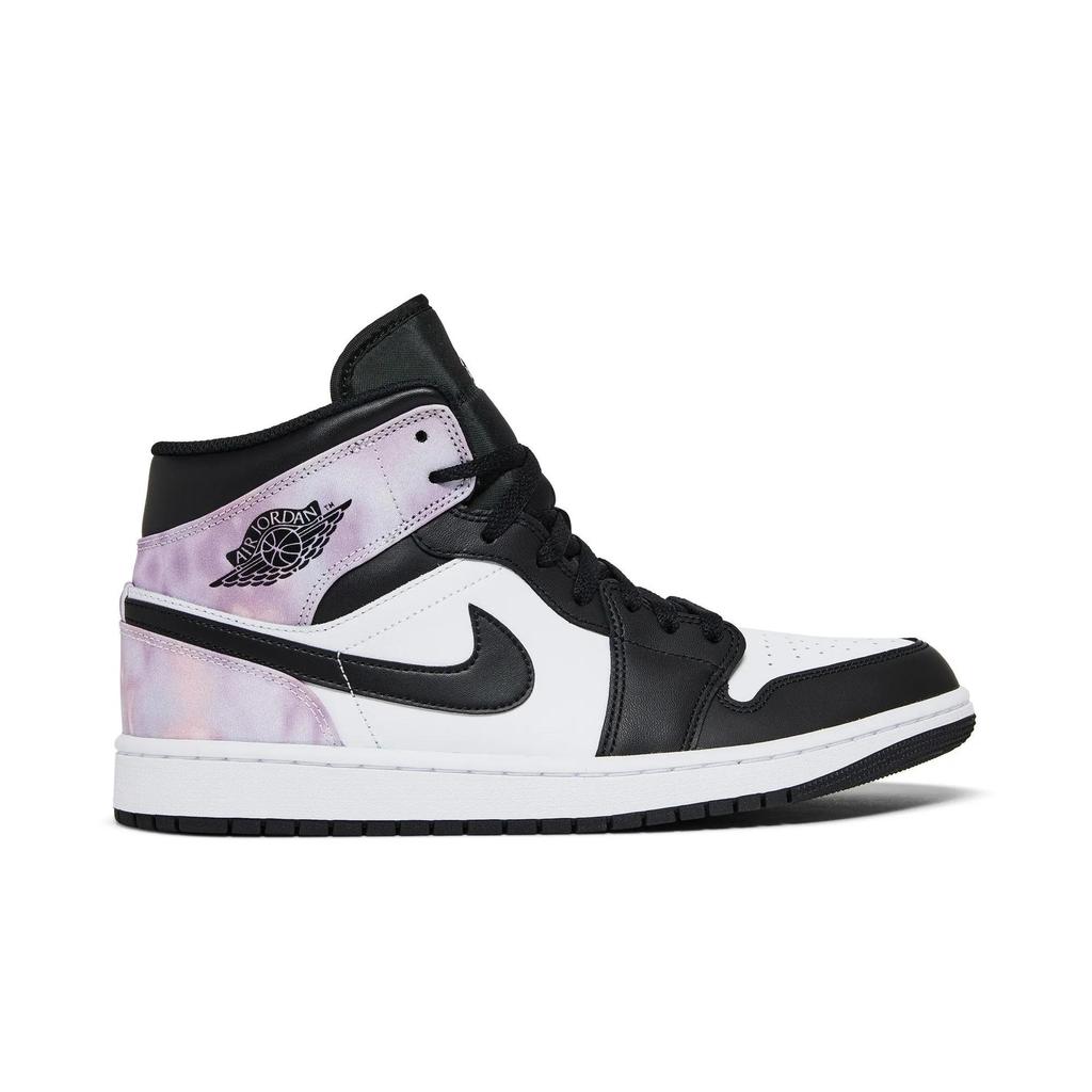Air Jordan 1 Mid SE 'Zen Master' (Unisex) Black / Bleached Coral / White / Amethyst Wave Vintage Basketball Shoes DM1200 001