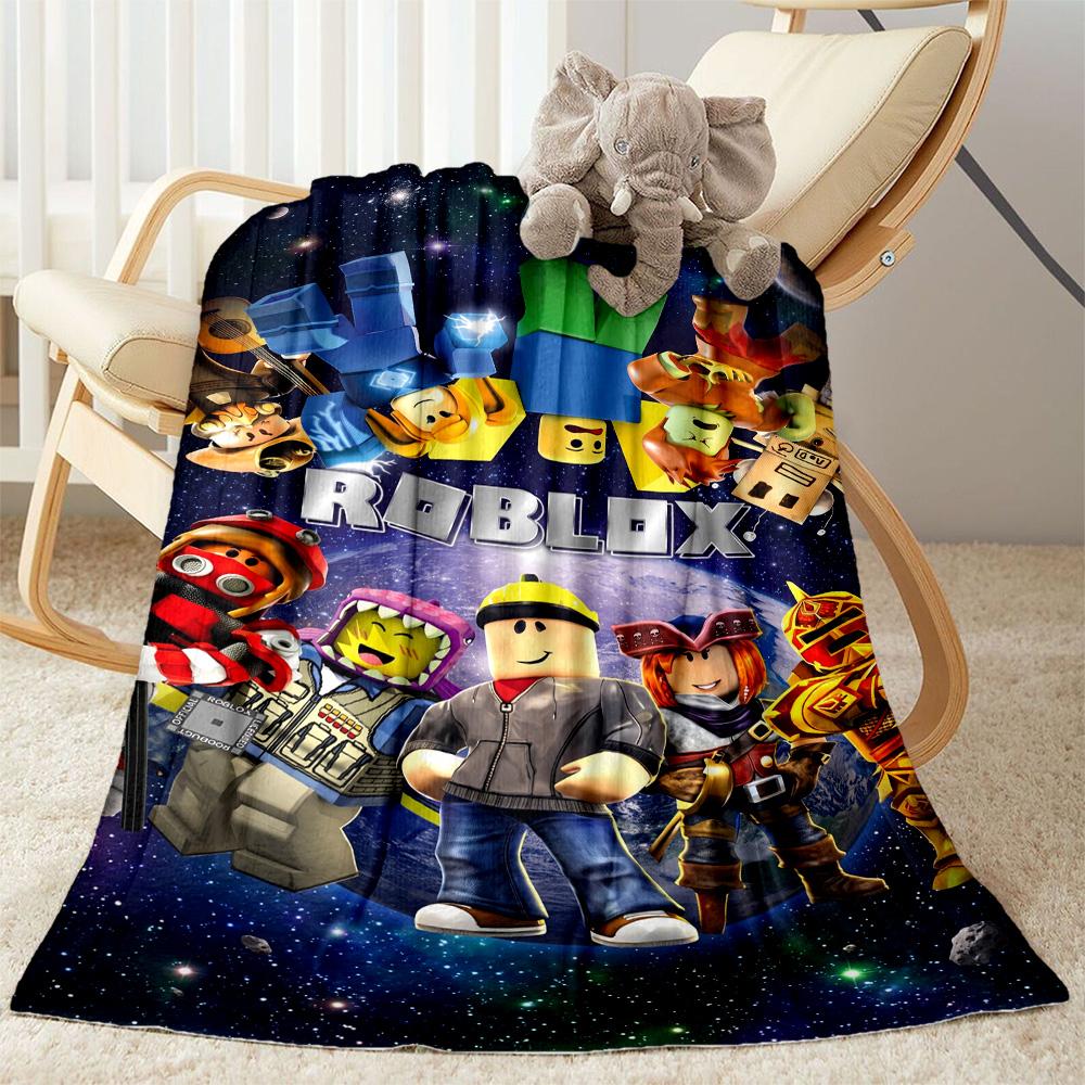 Roblox 261 Blanket Comfortable Suitable for Livingroom Picnics Bedding Four Seasons Universal Modern Ideal Gift for Friends Family Couples Picnic
