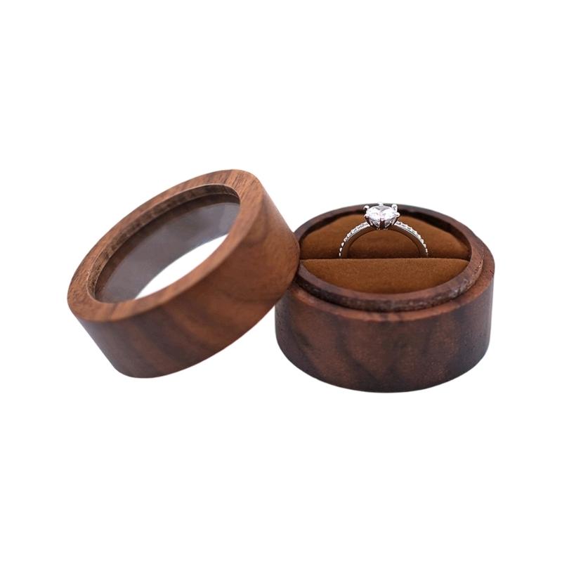 Rings Display Box Wood Rings Storage Case Jewellery Organiser Storage Chest For Engagement Proposal Jewelry Display
