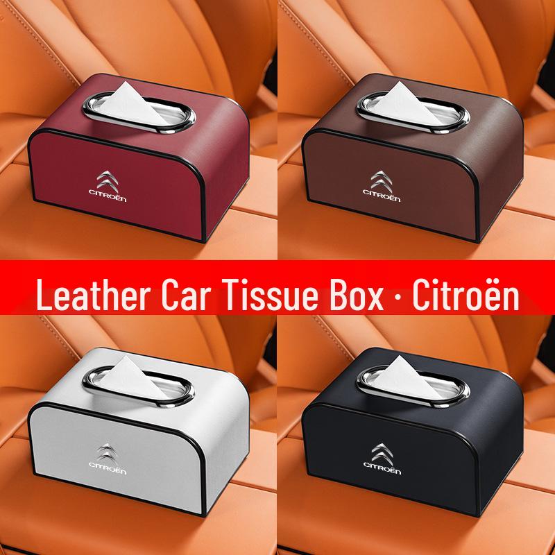 Совместимая коробка для салфеток для Citroen C3 Picasso, C4 Aircross, C5 Aircross, C6 - Выдвижная конструкция для подлокотника или спинки сиденья