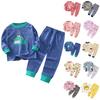 Children's Boys And Girls Home Wear And Pajamas Long-sleeved Tops And Trousers Sets