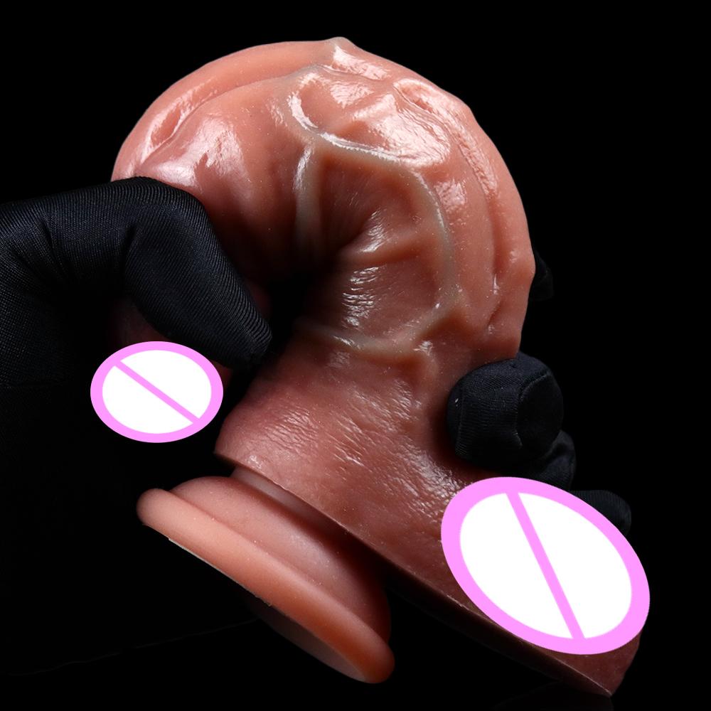 2Size 3 Color Realistic Dildo Anal Plug with Suction Cup Big Penis Butt Plug Dick Sex Toys for Women Men Phallus Anal Dilator