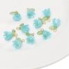 10pcs/bag Acrylic Color Lily Of The Valley Pendant DIY Bracelet Necklace Earrings Jewelry Accessories