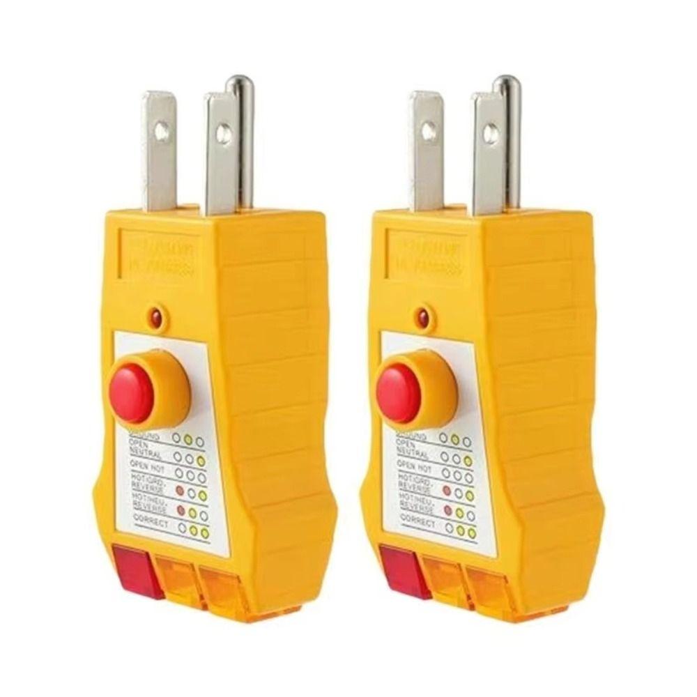 Compact Design Electrical Fault Detector Maintenance Receptacle Plug Analyzer Plug Testing