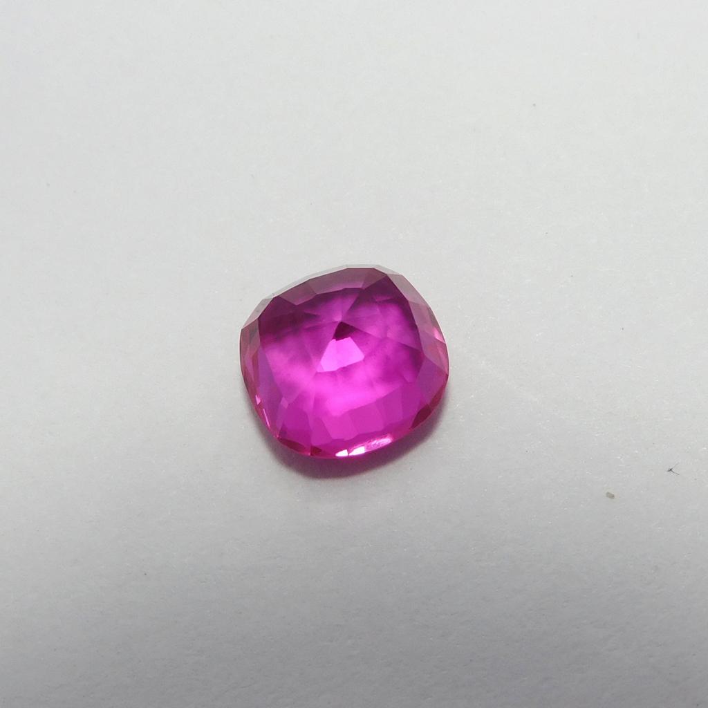 Natural Pink Ruby Loose Gemstone Square Cushion Cut 4.50 ct for Jewelry Making and Gem Collections