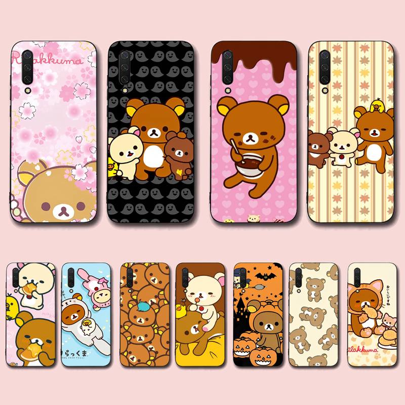 Чехол для телефона с медведем Rilakkuma для Xiaomi mi 5 6 8 9 10 lite pro SE Mix 2s 3 F1 Max2 3
