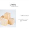 10pcs Unfinished Blank Wooden Square Block Woodwork Craft Handmade Material Kids Toy Wooden Cube