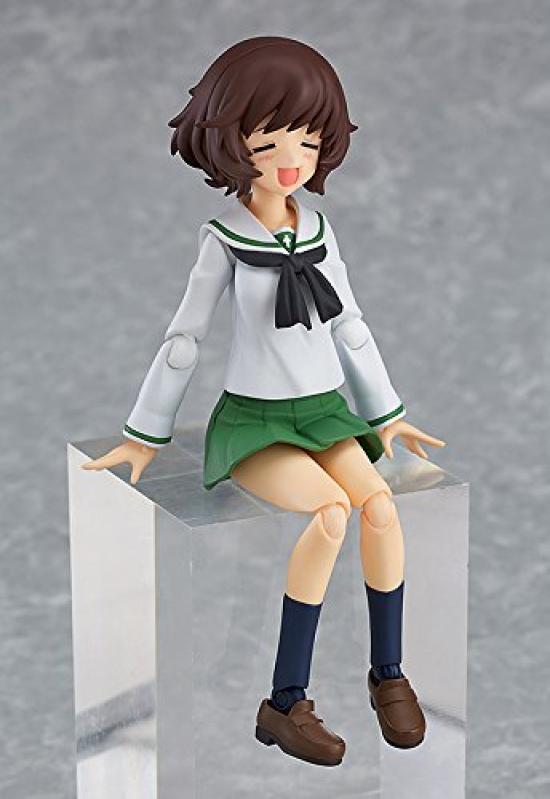 Figma Girls Panzer Movie Юкари Акияма Униформа окрашенная подвижная фигурка и вер. Немасштабируемый АБС и ПВХ