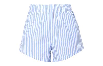 Women's Shorts Originals ESSENTIALS Casual Shorts Women's Blue With White Lettering Moderate
