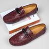 Модные стильные мужские лоферы ручной работы, повседневная кожаная обувь, универсальные мужские деловые лоферы, уличные мягкие слипоны, мокасины для путешествий