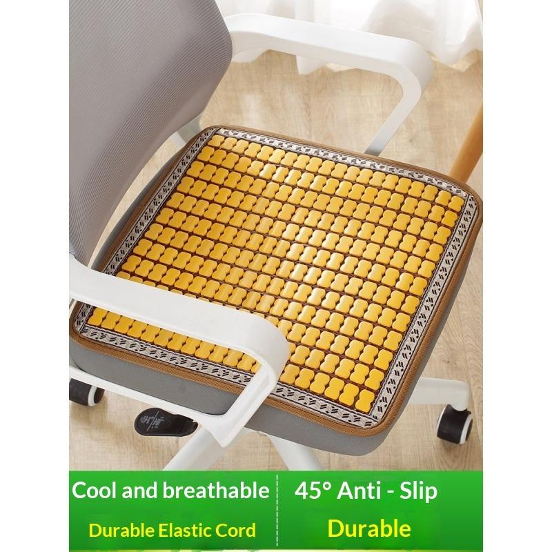 Summer Bamboo Mat Mat Seat Cushion Fart Cushion Summer Breathable Office Car Mahjong Chair Cushion Cushion Seat Cushion