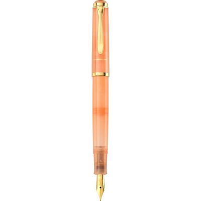 Pelikan Классическая перьевая ручка M200 Bold в абрикосовом цвете, лимитированная серия, официально импортированный агат, издание,