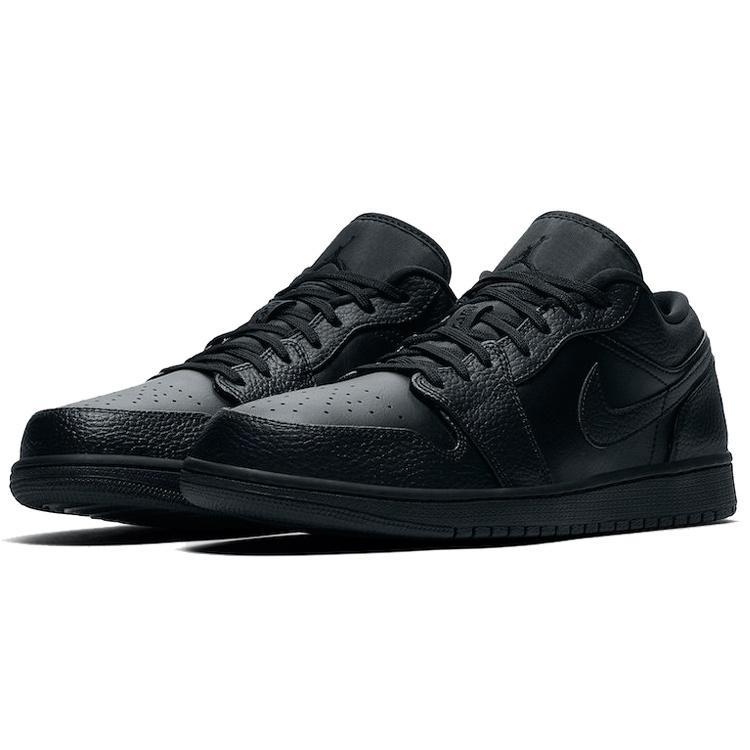 Air Jordan 1 Low 'Triple Black' Men's 553558-091