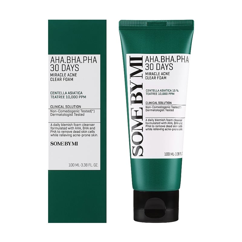 SOME BY MI AHA BHA PHA 30 Days Miracle Acne Clear Foam 100 мл