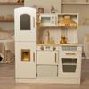 Детский деревянный игровой кухонный набор: Золотая игрушка с имитацией кухонной утвари - Идеальный подарок на день рождения для девочек.