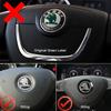 2025 New Car Steering Wheel Stickers For Skoda VRS Octavia A5 A7 RS Fabia Superb Rapid Kodiaq Karoq Accessories