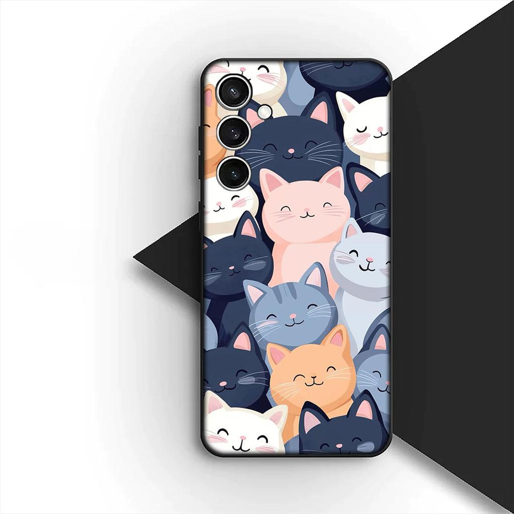 Чехол Мультяшный Кот Мяу Обои для Apple iPhone 17 16 Plus 13 12 Pro Max Mini X XR Xs ProMax 16E 15+ 17+ Air Чехол для Телефона