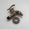 Carved Wall Mount Zinc Alloy Antique Bronze Bibcock,Decorative Outdoor Garden Faucet Washing Machine Faucet Small Tap
