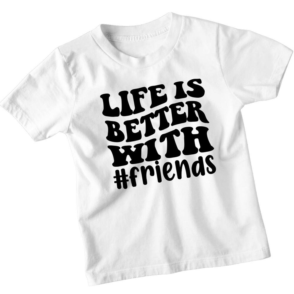 Boys Girls Life Is Better With Best Friends Day T-Shirt Bestie Matching BFF #BFD