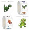 500PCS Children's Cartoon Stickers Little Dinosaur Pattern Kids Stationery Supplies School Teacher Supplies Reward Stickers