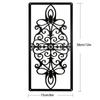 Stunning Black Hollow Metal Wall Art Set - Ideal for Home Decor In Living Room and Bedroom, Decorative Iron Accents