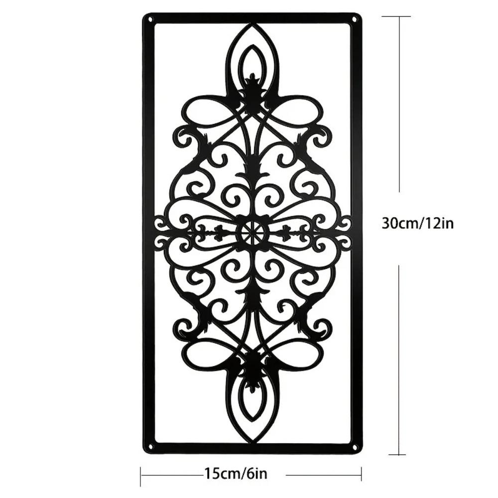Stunning Black Hollow Metal Wall Art Set - Ideal for Home Decor In Living Room and Bedroom, Decorative Iron Accents