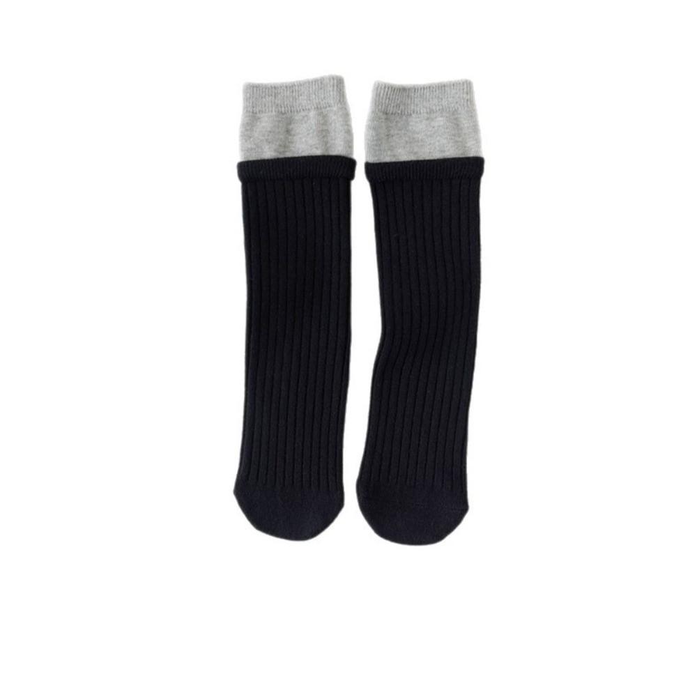 Fake Two-Piece Slouch Socks Contrast Color Long Socks Fashionable Kids Socks  For Kids