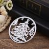 Circular Frame Christmas Tree Decoration Metal Silvery Stencil Embossing Cutting Dies For Diy Scrapbooking Paper Album Cards Making