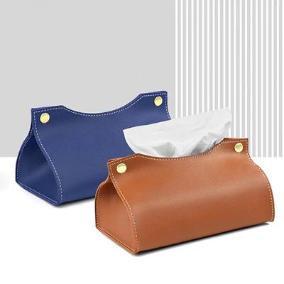 Коробка для салфеток из искусственной кожи, автомобильная, для гостиной, спальни, декоративная, для кухни, рабочего стола, держатель для салфеток в скандинавском стиле, большая коробка для хранения