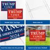2024 Yard Sign With H-Stakes - Double Sided 18x12 Inch , Placard Voted For Signs Triggering Signs Decoration Outdoor Yard