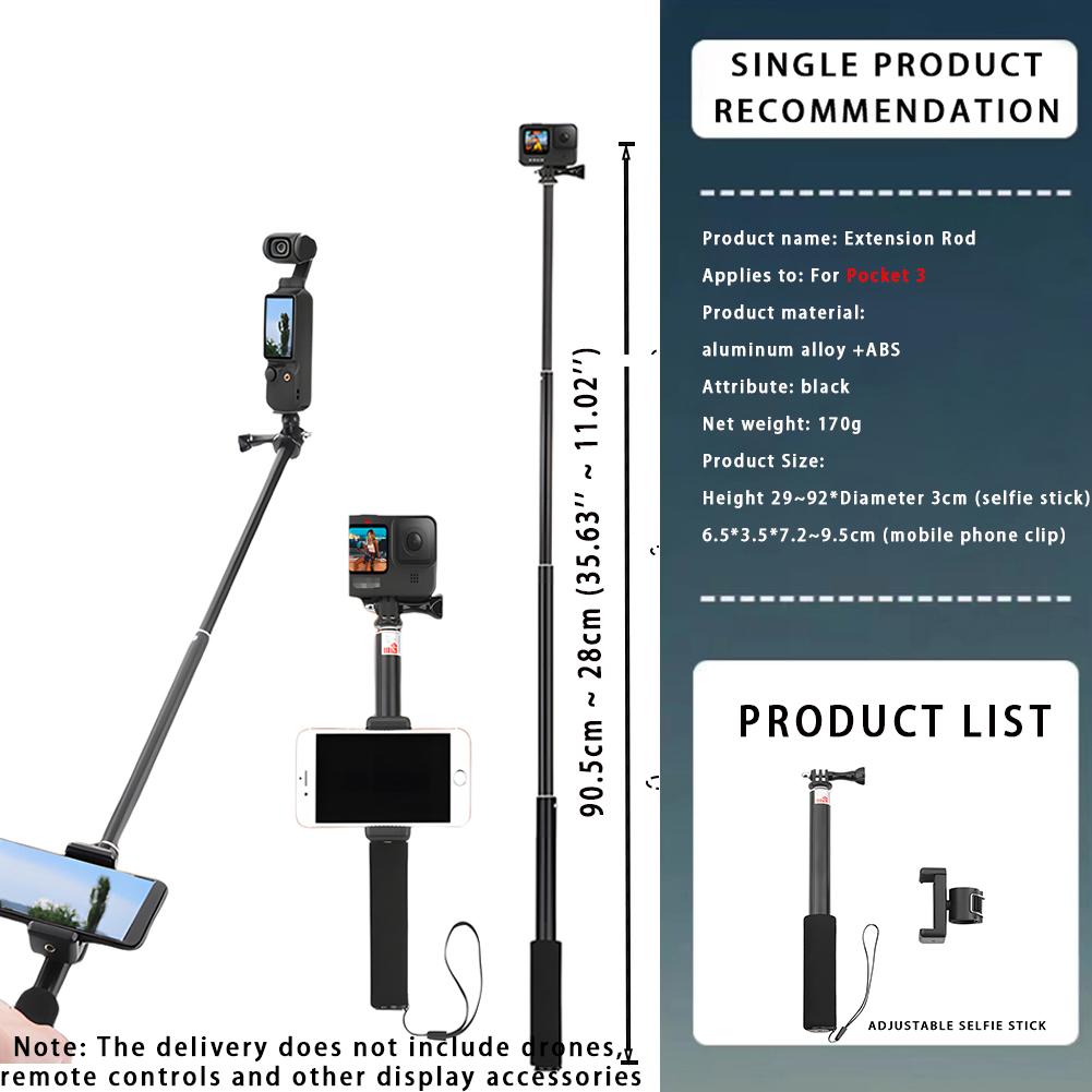 Для DJI Osmo Pocket 3 комплект аксессуаров, Pocket 3 адаптер расширения штатив селфи палка и т.д. - Совместимость: Осмо Карман 3