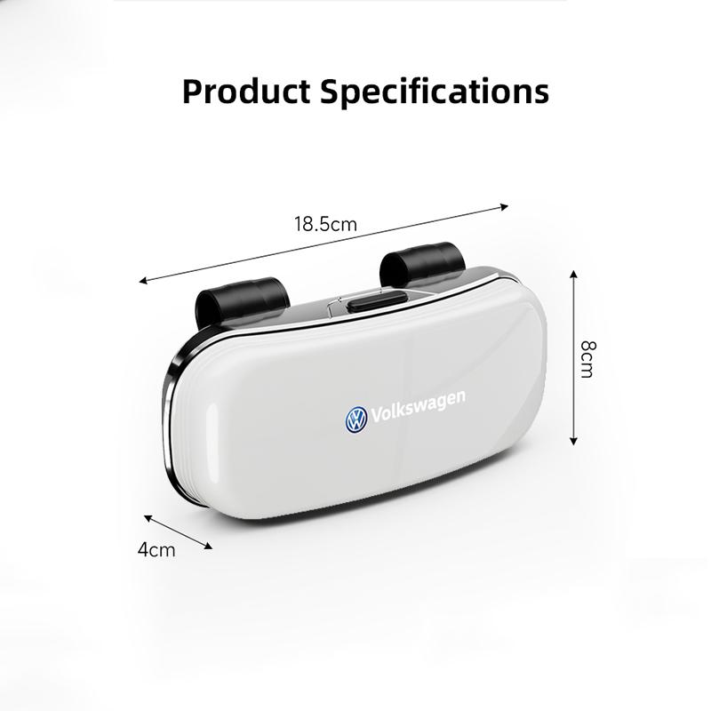 Portable Glasses Case Car Sun Visor Sunglasses Storage Box For VW GTI Polo Golf Passat Tiguan Arteon Touareg CC Taig valve stem zh9