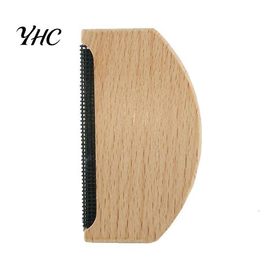 Fabric Pill Remover Cashmere Comb Wooden Sweater Fuzz Wool Pilling Scraper Clothes Fluff Defuzzer Lint Removal Cleaning Brush for Portable