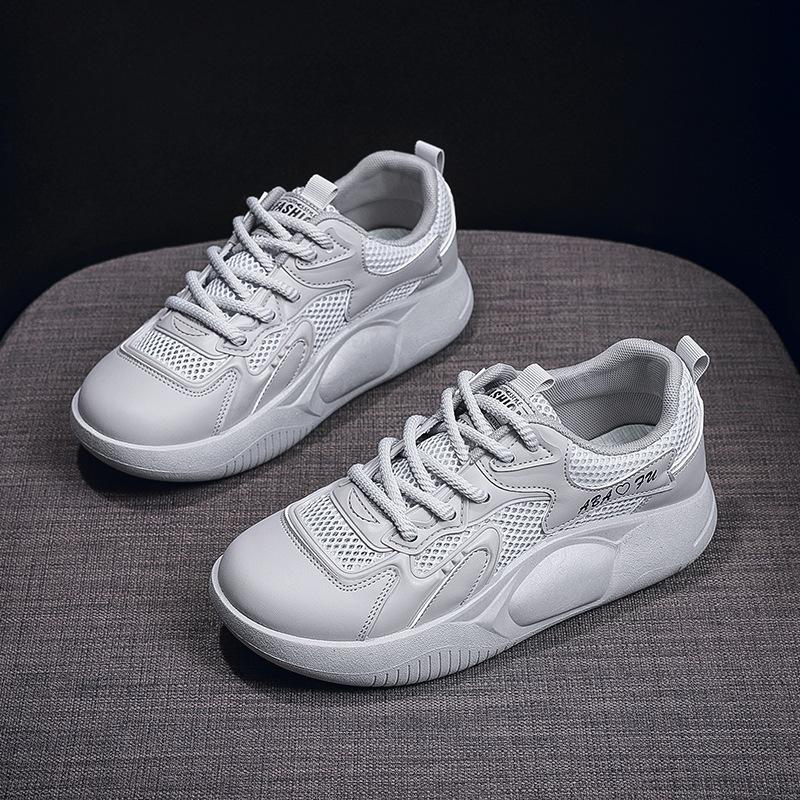 2024 маленькие белые туфли детские осенние новые корейская версия ins студенческие повседневные спортивные универсальные дышащие сетчатые кеды женские