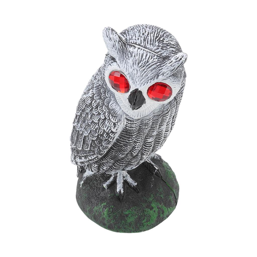 Owl Bird Deterrent Garden Plastic Red Eyes Owls To Keep Birds Away Fine Details Wear Resistant Owls