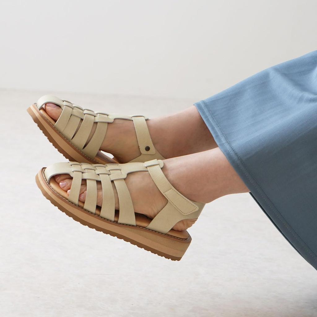 Shoe Kobo Belle Сандалии для легкой ходьбы толстые гуркха сделано в PAINP [Ясашии & Софа] женские, в, подошва, легкие, не вызывающие усталости, платформа, сандалии,