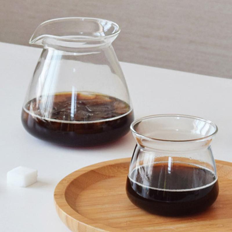 New 520ml 200ml 275ml Heat-resistant Glass Coffee Sharing Pot Coffee Server Hand Made Coffee Maker Teapot Coffee Utensils