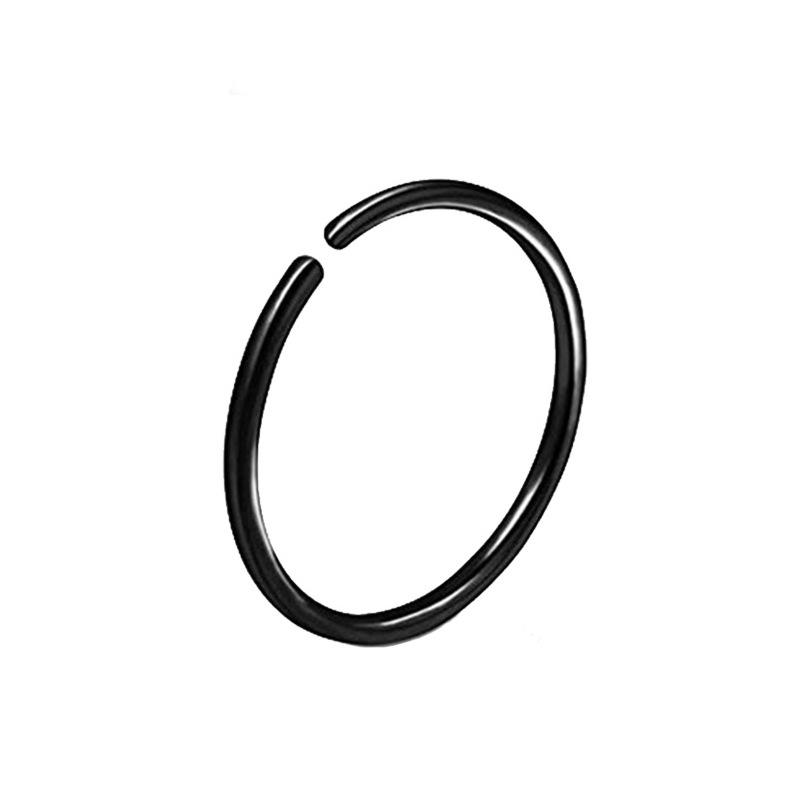 Кольца для носа и губ из нержавеющей стали и титана, бесшовные украшения для пирсинга