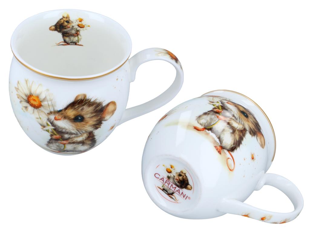 Kubek Porcelanowy Beczka Z Przykrywką Myszka W Ogrodzie Kawy Herbaty