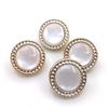 10PCS Gemstone Shank Buttons 11mm Round Metal Glossy Gem Buttons Woman Skirt Coat Buttons Multiple Colors