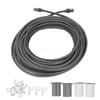 Rectangular Satellite Cable 30FT Waterproof Replacement Cable with Protective Cover and Fastening Clip for V3 Gen 3