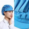 Breathable Mesh Chef Hat Adjustable Kitchen Hair Net Mesh Work Hat For Professional Food Service With Wide Brims