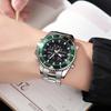 SKMEI Full Steel 3 Time Display Countdown Quartz Digital Sports Watches Men's Back Light Waterproof Wristwatch Relogio Masculino