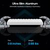 EPOMAKER Luma40 Low Profile Gaming Slim Wireless Mechanical CNC Aluminum Transparent PC Kailh Linear Wireless Compatible Keyboard, 40% Keyboard,