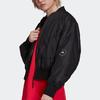 adidas Однотонная женская куртка-пилот с воротником-стойкой, черная GS1393