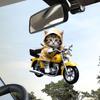 Super Cute Car Mirror Hanging Ornament with Lanyard Easy To Hang Xmas Tree Cat Shaped ADM