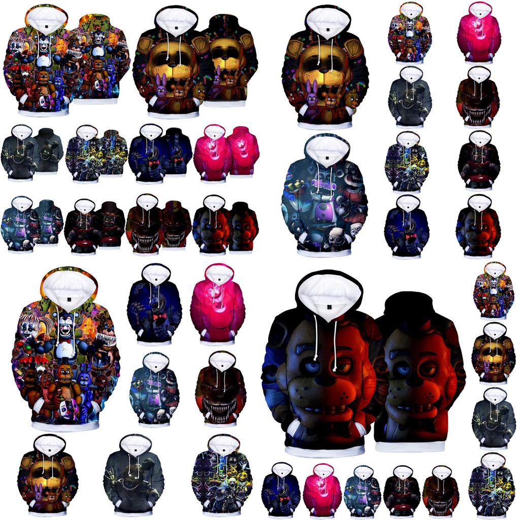 Уютный аниме пуловер худи Five Nights At Freddy's из мягкой удобной ткани